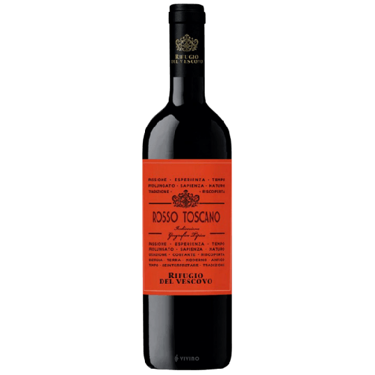 VINHO ITALIA TINTO RIFUGIO DEL VESCOVO ROSSO TOSCANO 750ML-0