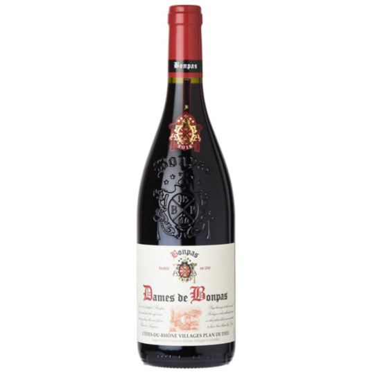 VINHO FRANÇA TINTO DAMES DE BONPAS COTES DU RHONE VILLAGES PLAN DE DIEU 2019 750ML-0