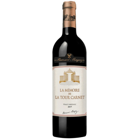VINHO FRANÇA TINTO LA MEMOIRE DE LA TOUR CARNET BERNARD MAGREZ HAUT MEDOC 2019 750ML-0