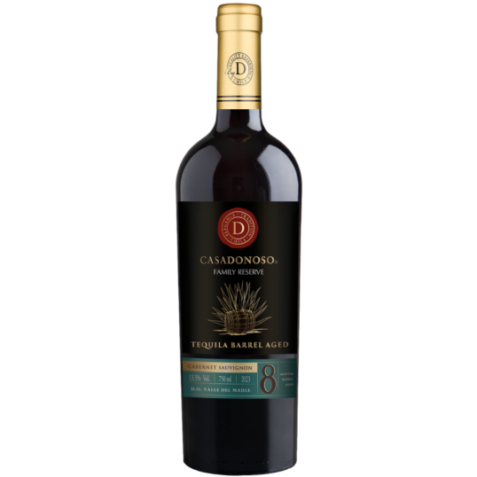 VINHO CHILE TINTO CASADONOSO FAMILY RESERVE TEQUILA BARREL CABERNET SAUVIGON 750ML-0