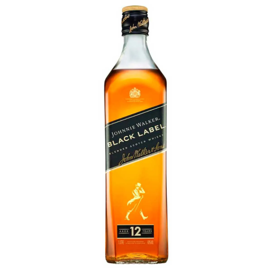 WHISKY JOHNNIE WALKER BLACK LABEL 1LT-0